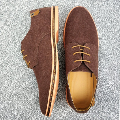 Oxford-Schuhe aus Wildleder und Leder für Herren – klassische Freizeitschuhe