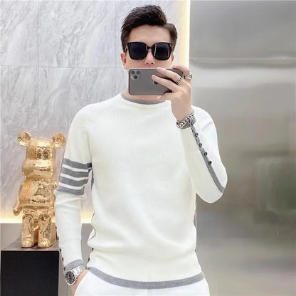Men’s Slim Fit Knit Sweater – Minimalist Style with a Modern Touch