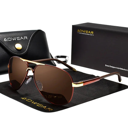 Men’s Aviator Sunglasses – Polarized Lenses & UV400 Protection
