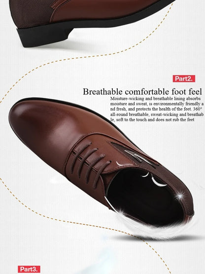 Herrenschuhe – Klassisches Freizeitleder, weich und formell