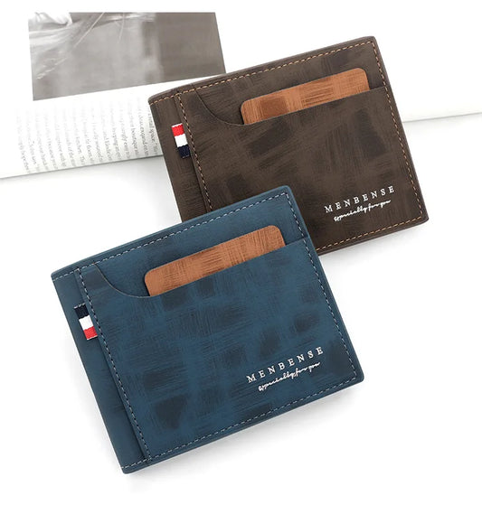Slim Men’s Wallet with External Card Slot – Modern & Functional