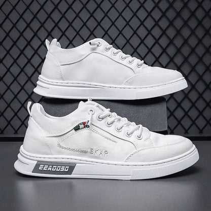 Men's Casual Lace-up Sneakers - Low and Modern Casual Shoes