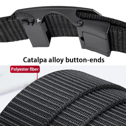 Men’s Tactical Belt with Quick-Release Metal Buckle – Heavy-Duty Nylon Strap
