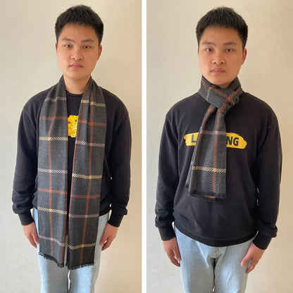 Men's Pashmina Scarf for Men, Wool Scarf for Winter.