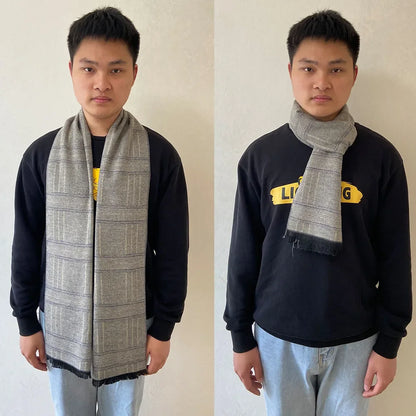 Men's Pashmina Scarf for Men, Wool Scarf for Winter.