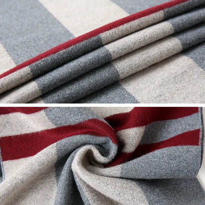 Men's Pashmina Scarf for Men, Wool Scarf for Winter.