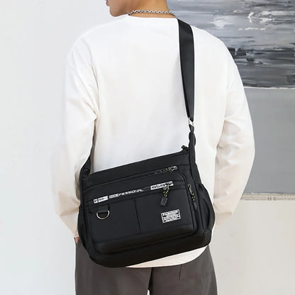 Men’s Crossbody Messenger Bag – Waterproof and Multi-Pocket Design