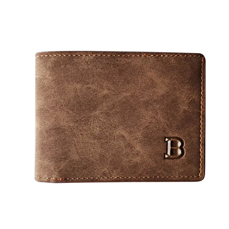 Men’s Vintage Leather Wallet – Slim and Timeless Design