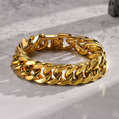 Men’s Stainless Steel Thick Link Bracelet
