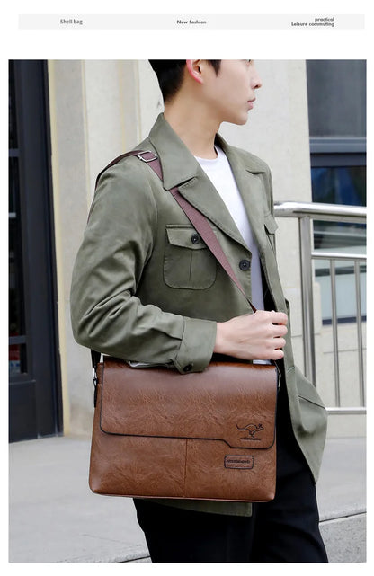 Men’s Messenger Bag – Timeless Sophistication for Stylish Men | Perfect for iPad and Laptop