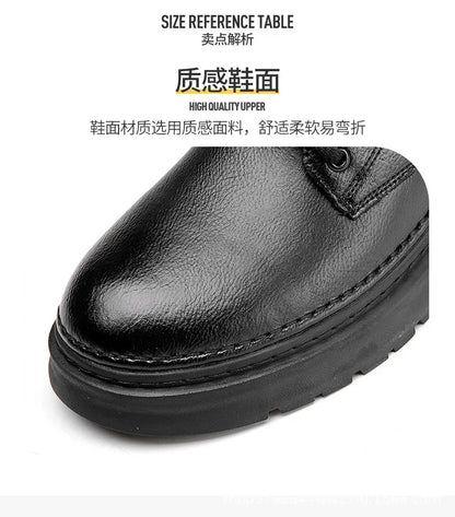Luxuriöser Herrenstiefel – Britischer Retro-Stil, hochwertiges Lederschuhwerk 