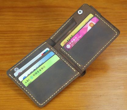 Men’s Wallet – Compact Model with Coin Pocket