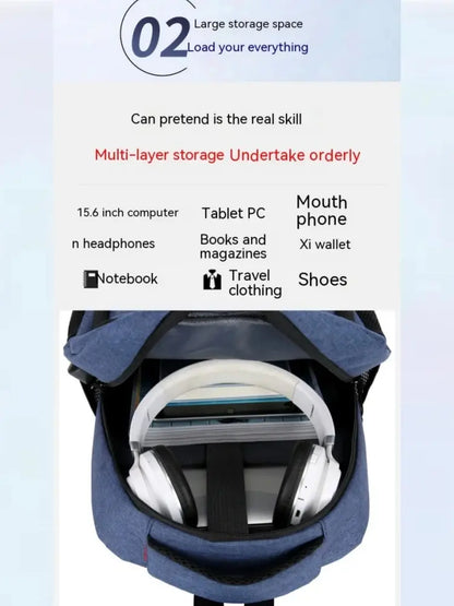Men’s Premium Anti-Theft Backpack with USB Port – Modern Waterproof Design & Large Capacity for Laptop