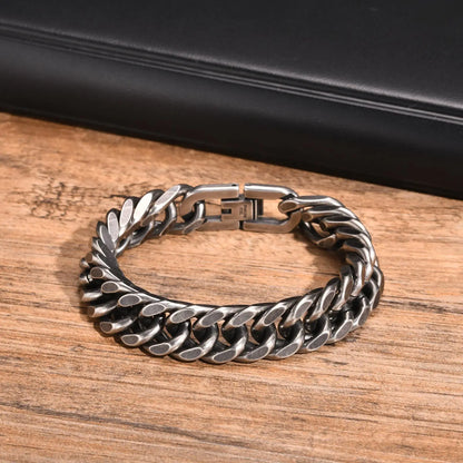 Men’s Stainless Steel Thick Link Bracelet
