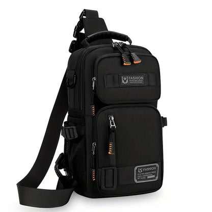 Tactical Crossbody Sling Bag for Men – Multi-Pocket Urban Chest Pack for Everyday Carry and Travel