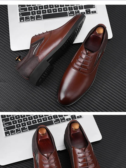Herrenschuhe – Klassisches Freizeitleder, weich und formell