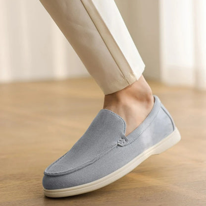 Loafer aus Leder und Wildleder – Klassischer britischer Stil, Herrenschuh 