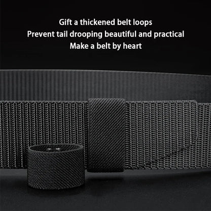 Men’s Tactical Belt with Quick-Release Metal Buckle – Heavy-Duty Nylon Strap
