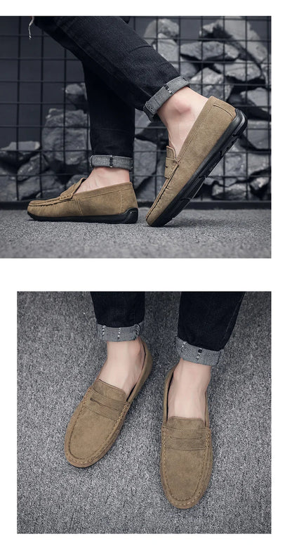 Frühlings-Loafer für Herren – Wildlederschuhe, weich und hochwertig 