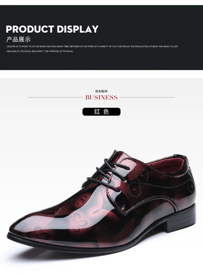 Luxuriöse Oxford-Schuhe für Herren – Retro-Blumendruck