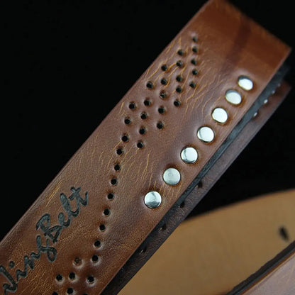 Men’s Casual Leather Belt with Classic Buckle – Durable and Versatile