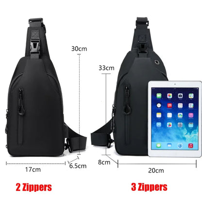 Men’s Sling Crossbody Bag – Compact, Modern, and Waterproof