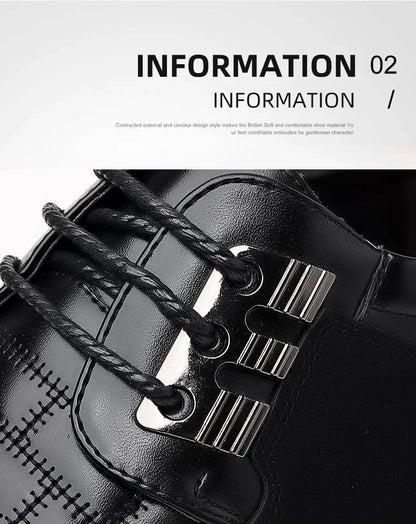 Freizeitschuhe für Herren – Klassische, atmungsaktive und genähte Abendschuhe aus Leder 