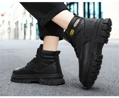 Herren Lederstiefel – Bequeme Retro Boots für Männer