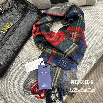 Men's wool scarf - British versatile