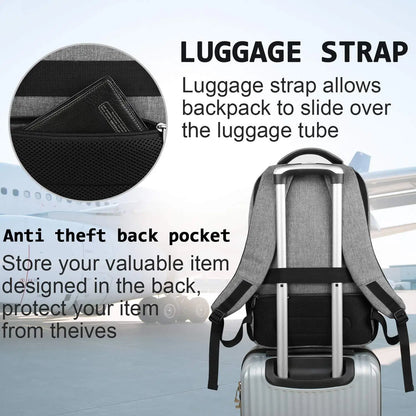 Men’s Executive Anti-Theft Backpack – Modern, Technological and Spacious