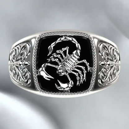 Scorpion Signet Ring – Bold Zodiac Power