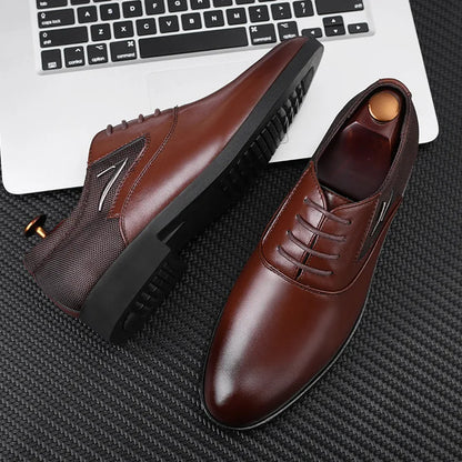 Herrenschuhe – Klassisches Freizeitleder, weich und formell