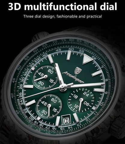 Luxury Men’s Watch with Functional Chronograph