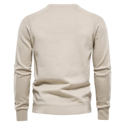Men’s Diamond Knit Sweater – Subtle Elegance for Cold Days