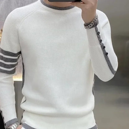 Men’s Slim Fit Knit Sweater – Minimalist Style with a Modern Touch