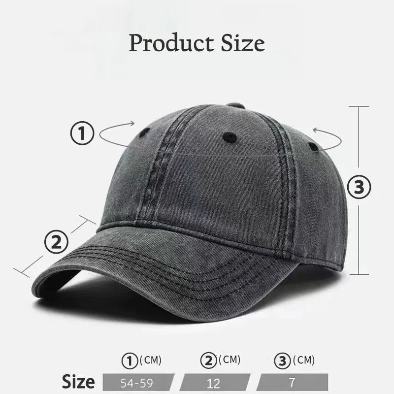 Men’s Casual Cap with Washed Look