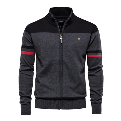 Modern Zip-Up Knit Sweater – Comfortable & Stylish Fit