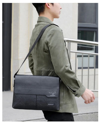 Men’s Messenger Bag – Timeless Sophistication for Stylish Men | Perfect for iPad and Laptop