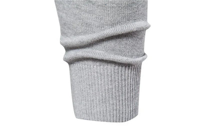 Men’s Casual Striped Knit Sweater – Modern Style for Fall and Winter