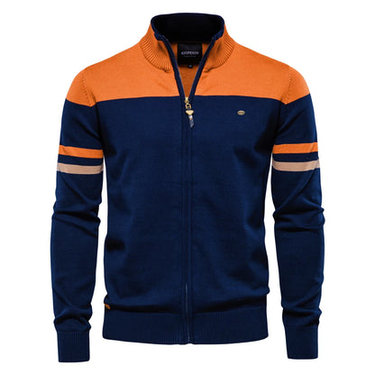 Modern Zip-Up Knit Sweater – Comfortable & Stylish Fit