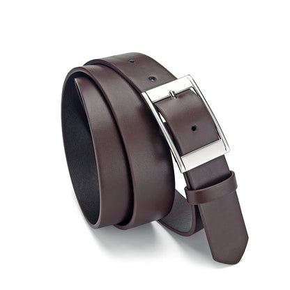 Men’s Leather Belt with Classic Buckle – Timeless and Versatile