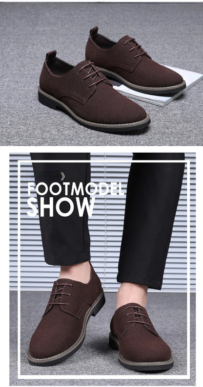 Herren Freizeitschuhe - Wildleder mit Schnürsenkeln