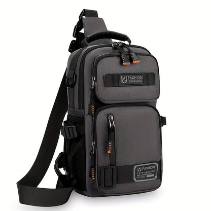 Tactical Crossbody Sling Bag for Men – Multi-Pocket Urban Chest Pack for Everyday Carry and Travel