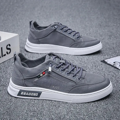 Men's Casual Lace-up Sneakers - Low and Modern Casual Shoes