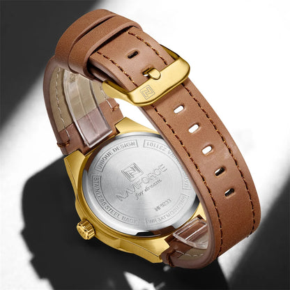 Men’s Casual Watch with Leather Strap