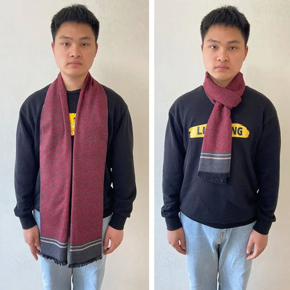 Men's Pashmina Scarf for Men, Wool Scarf for Winter.