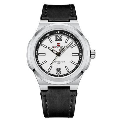 Men’s Casual Watch with Leather Strap