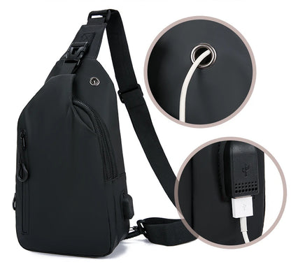 Men’s Sling Crossbody Bag – Compact, Modern, and Waterproof