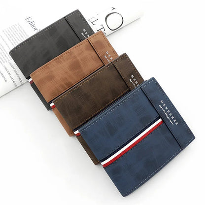 European Style Wallet with Tricolor Detail