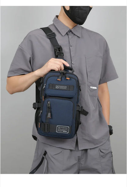 Tactical Crossbody Sling Bag for Men – Multi-Pocket Urban Chest Pack for Everyday Carry and Travel